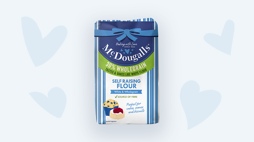 McDougalls Self Raising Flour White & Wholegrain 1kg