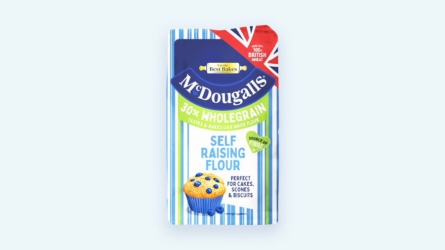 McDougalls 30 Wholegrain Self Raising Flour 1kg