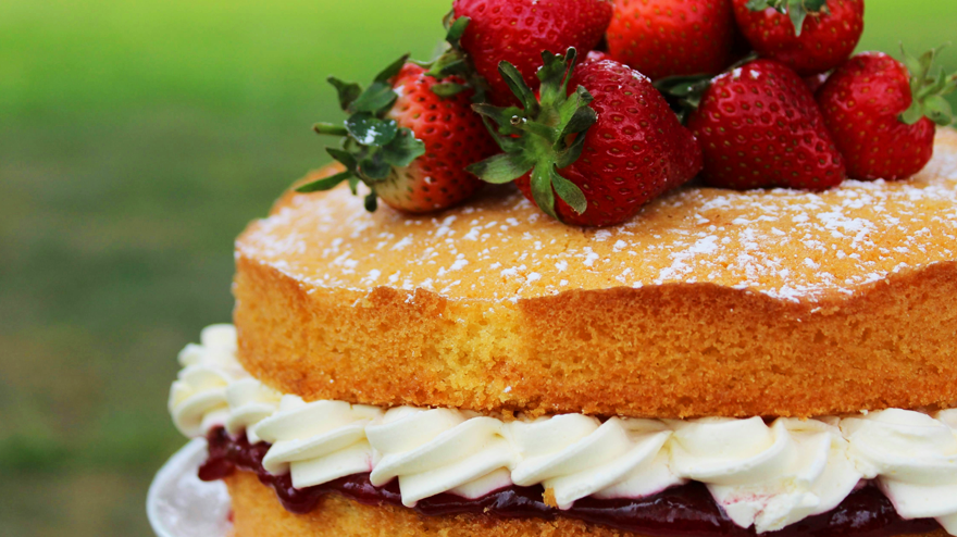 classic Victoria sponge cake